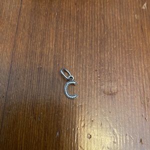 Pandora Letter C Dangle Charm w/ cubic zirconia